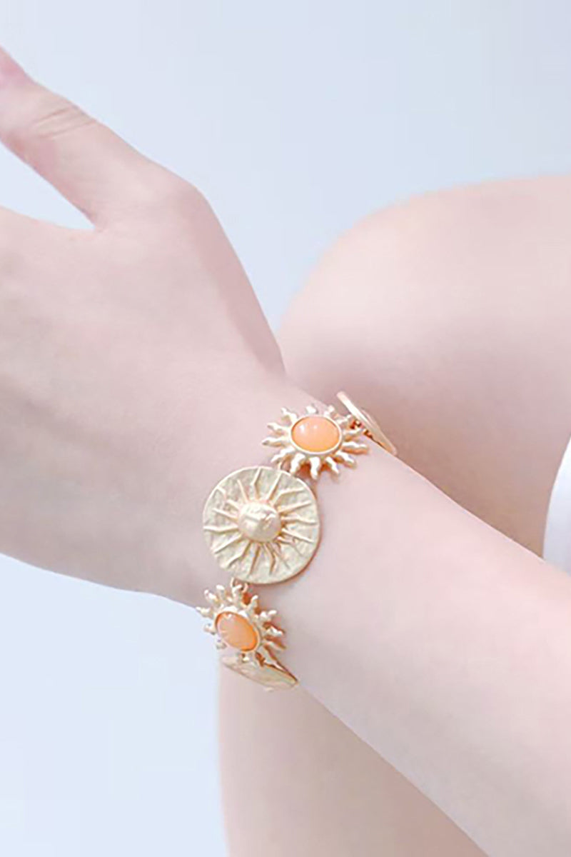 Sun and Eye Charm Bracelet