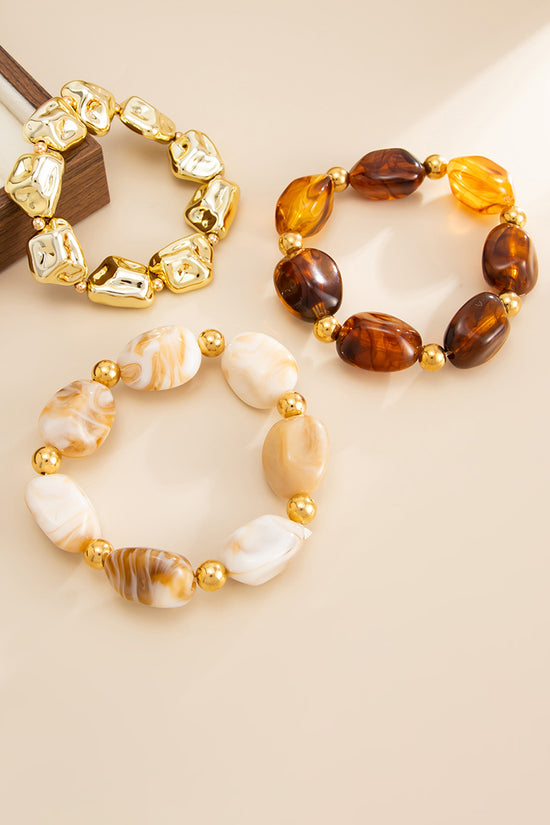 Chunky Pearl and Gold Bracelet