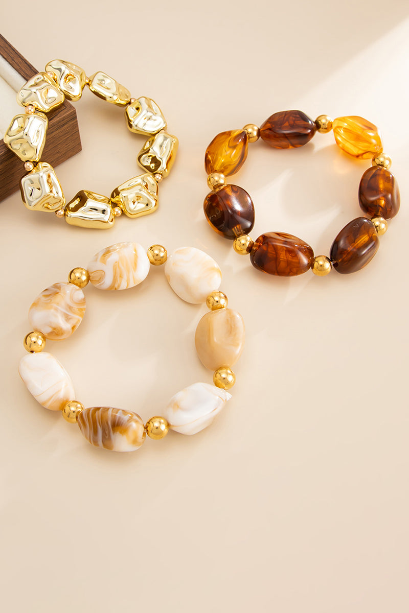 Chunky Pearl and Gold Bracelet