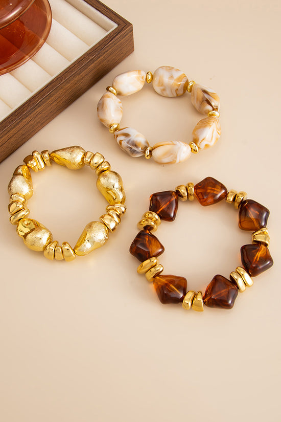 Chunky Gold and Pearl Statement Bracelet