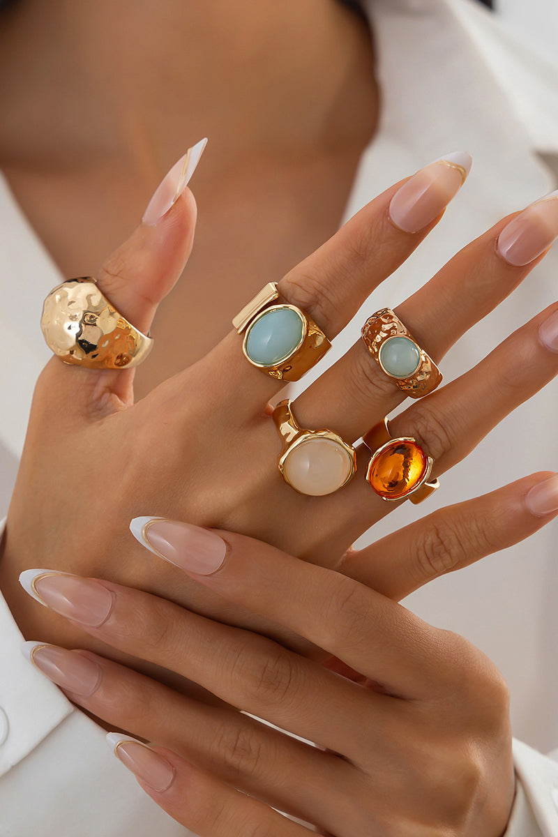 Elegant Gemstone Statement Ring
