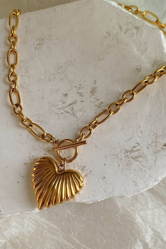 Chic Heart Pendant Chain Necklace