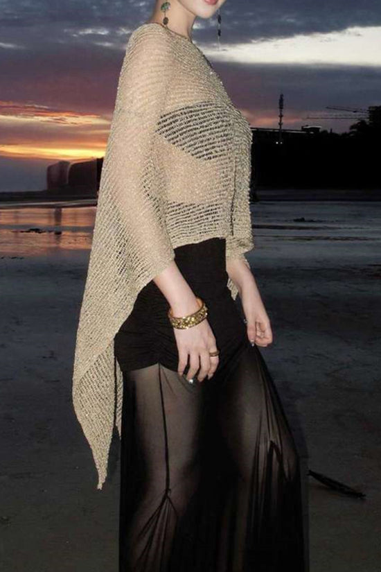Elegant Mesh Beach Cover-Up
