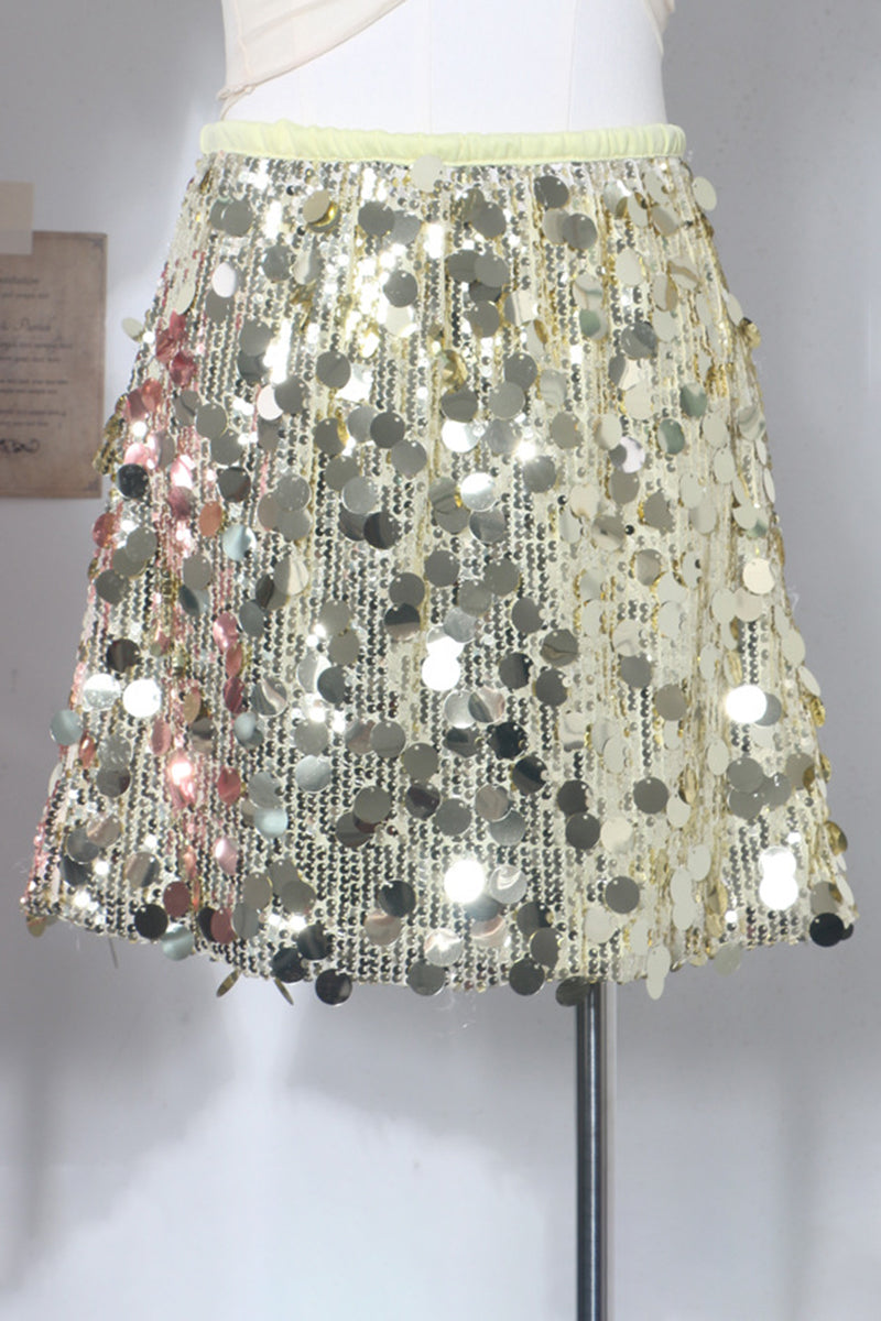 Sequin Mini Skirt