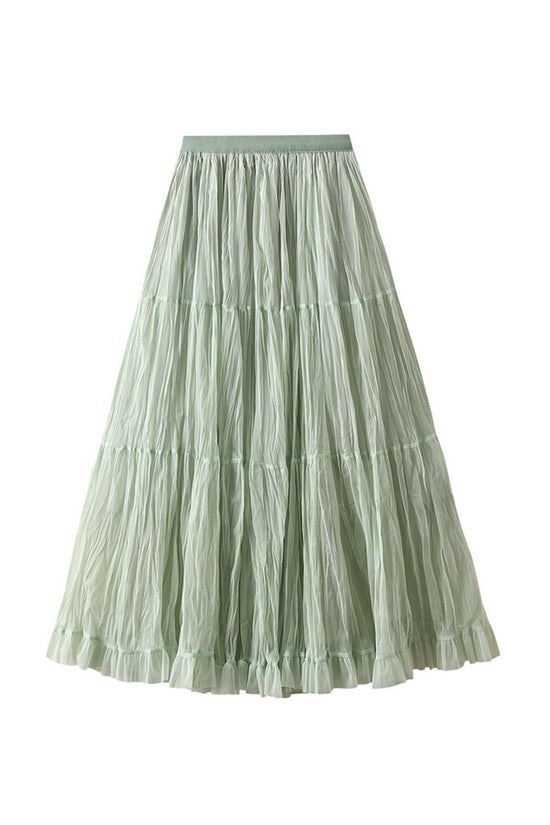 Chic Tiered Midi Skirt