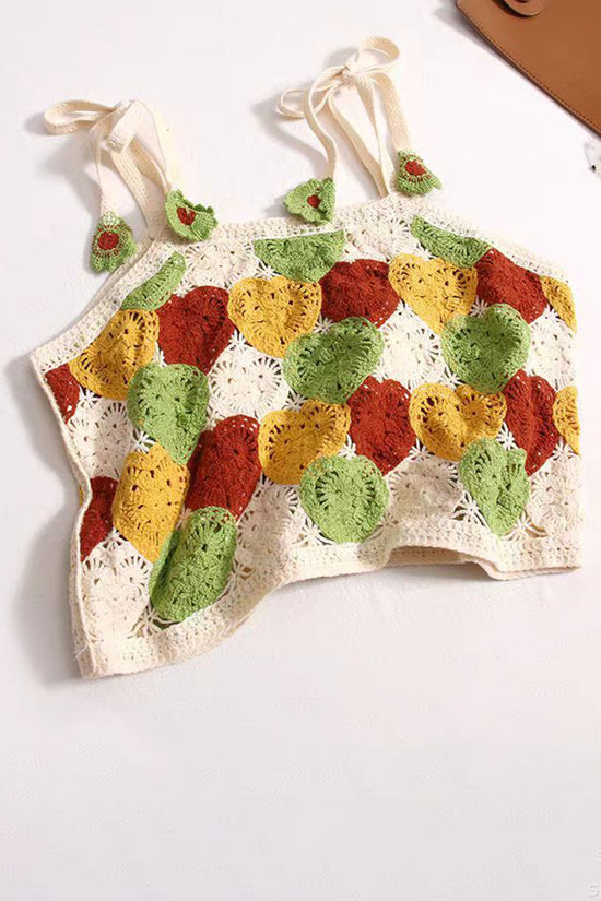 Colorful Crochet Patchwork Tank Top