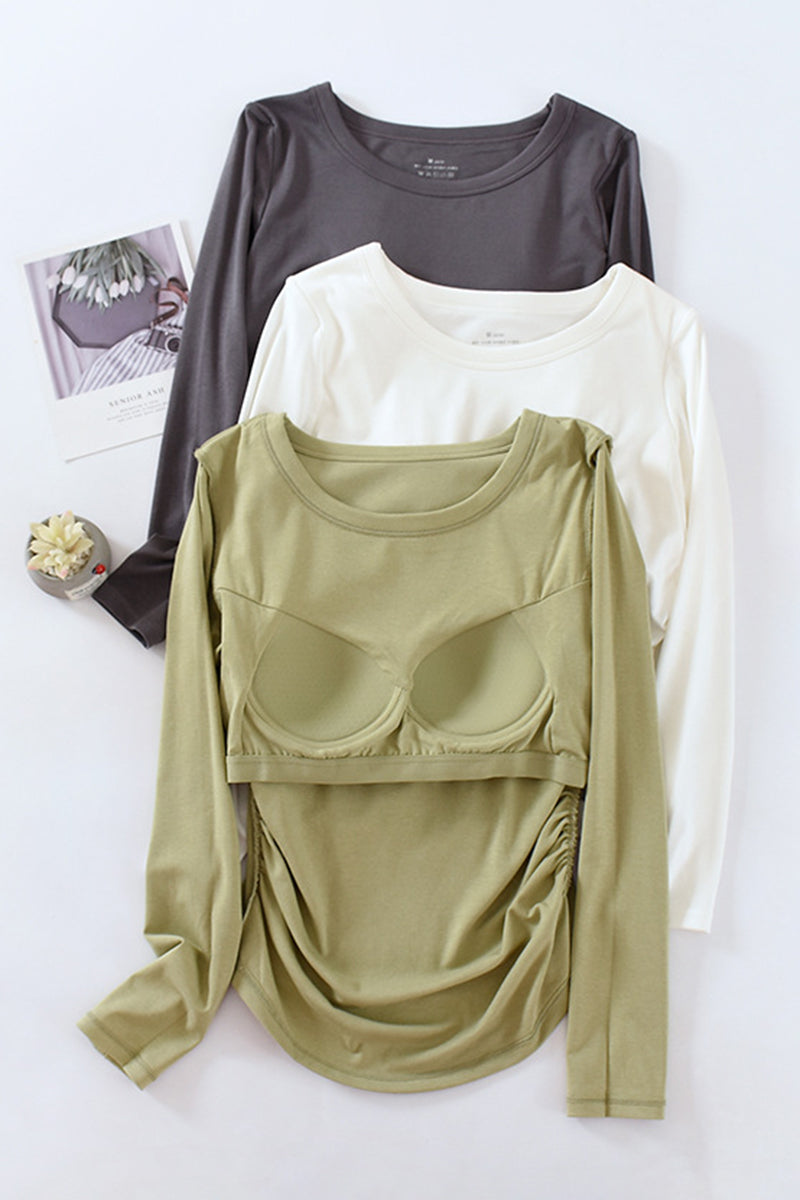 Classic Long Sleeve Round Neck T-Shirt
