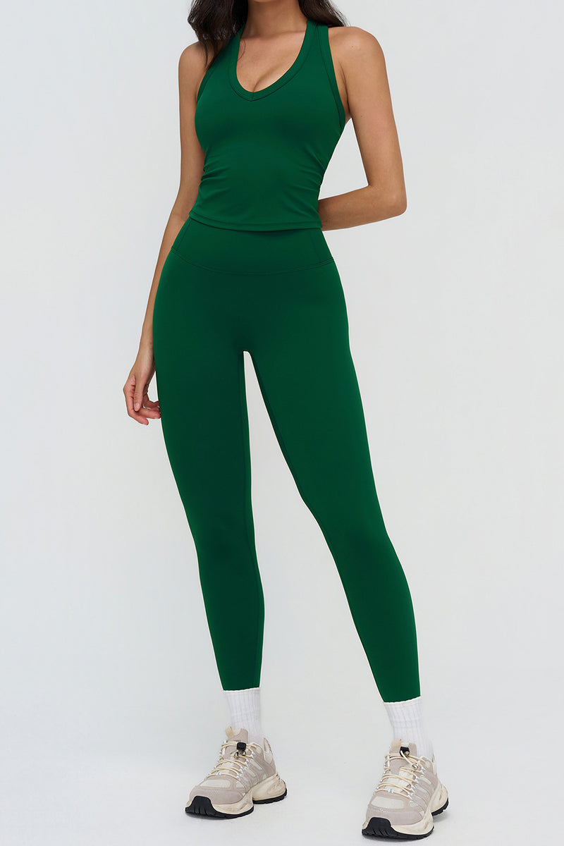 Sleek Sleeveless Activewear Set