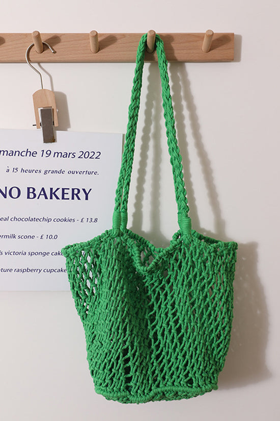 Chic Knitted Mesh Tote Bag
