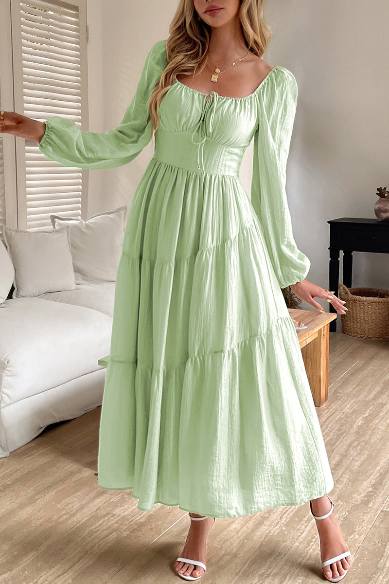 Elegant Long Sleeve Casual Dress