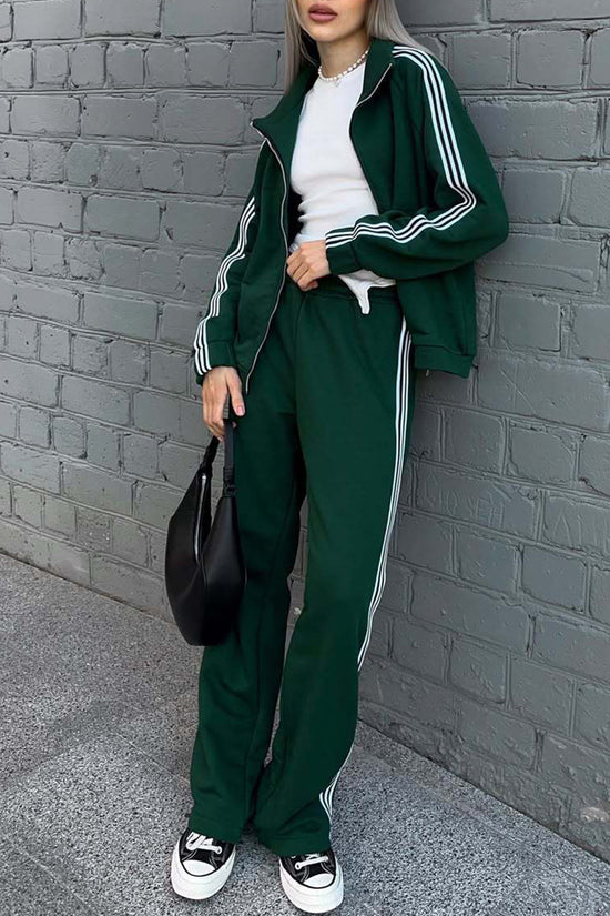 Stylish Zip-Up Activewear Set