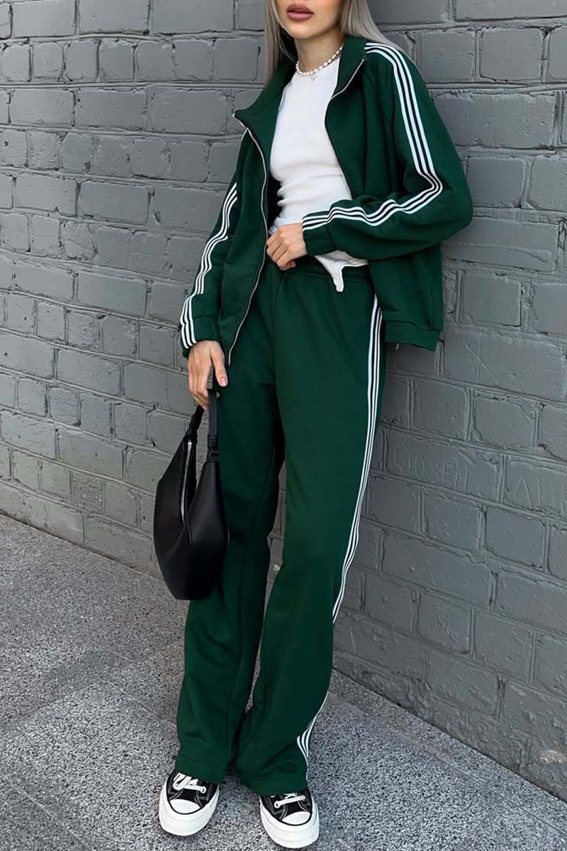 Stylish Zip-Up Activewear Set