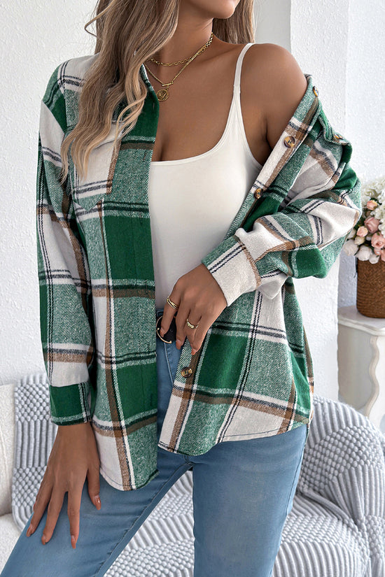 Checkered Button-Up Shacket
