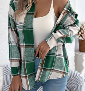 Checkered Button-Up Shacket