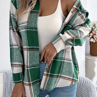 Checkered Button-Up Shacket