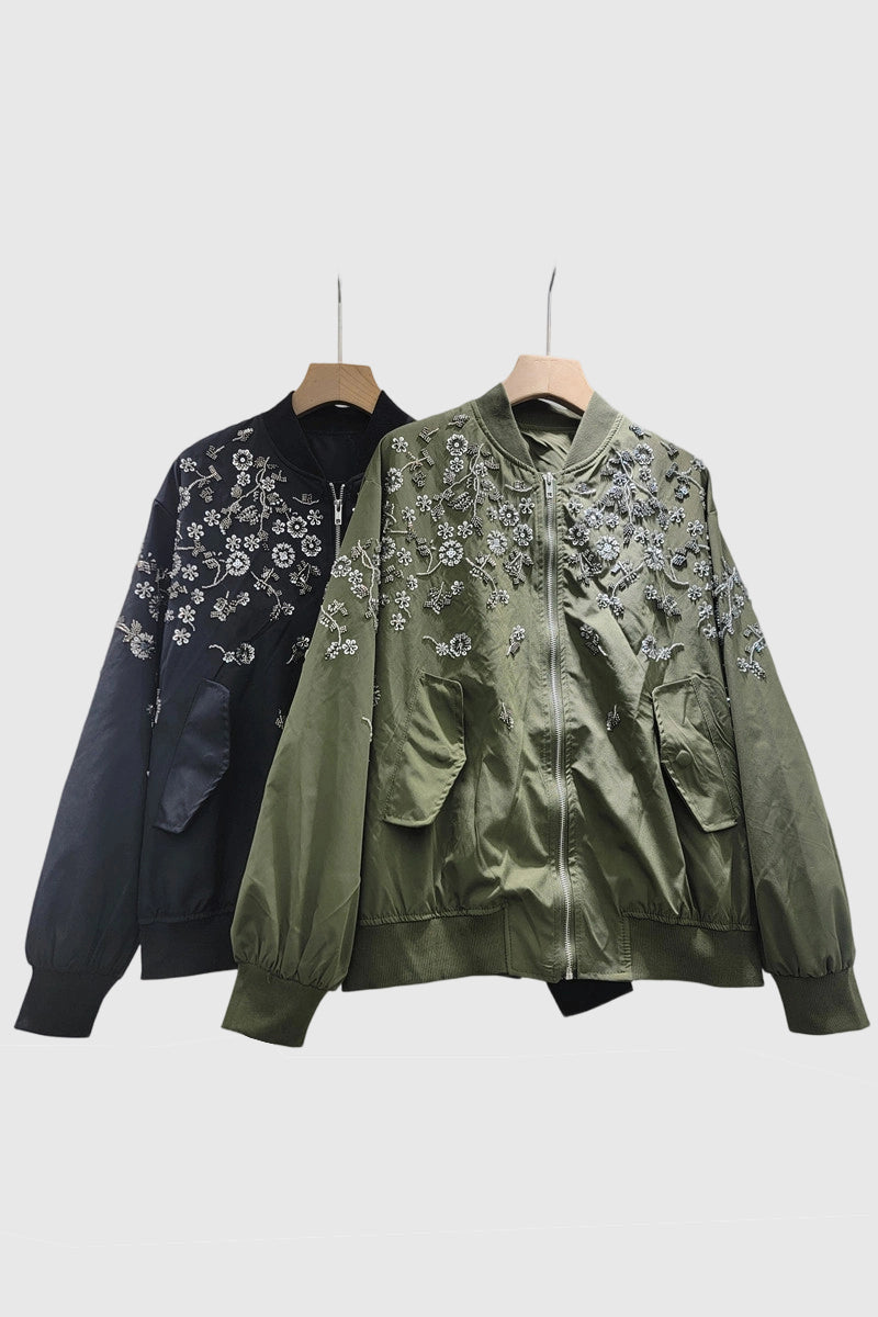 Floral Bomber Jacket