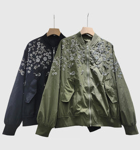 Floral Bomber Jacket