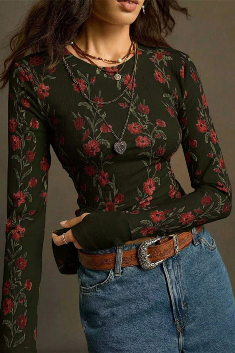 Floral Long Sleeve T-Shirt