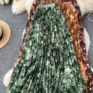 Floral Print Midi Skirt