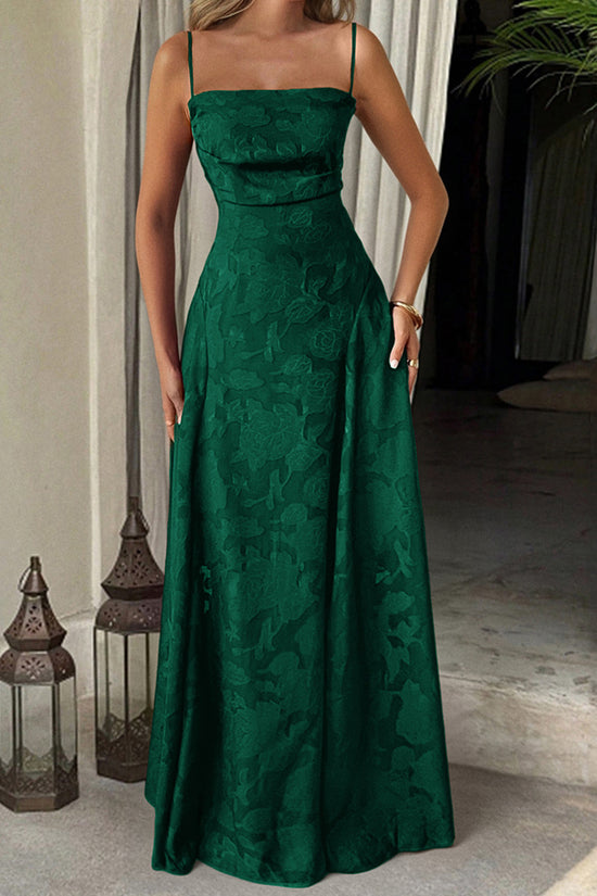Textured Sleeveless Maxi Dress