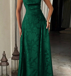 Textured Sleeveless Maxi Dress