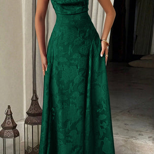 Textured Sleeveless Maxi Dress
