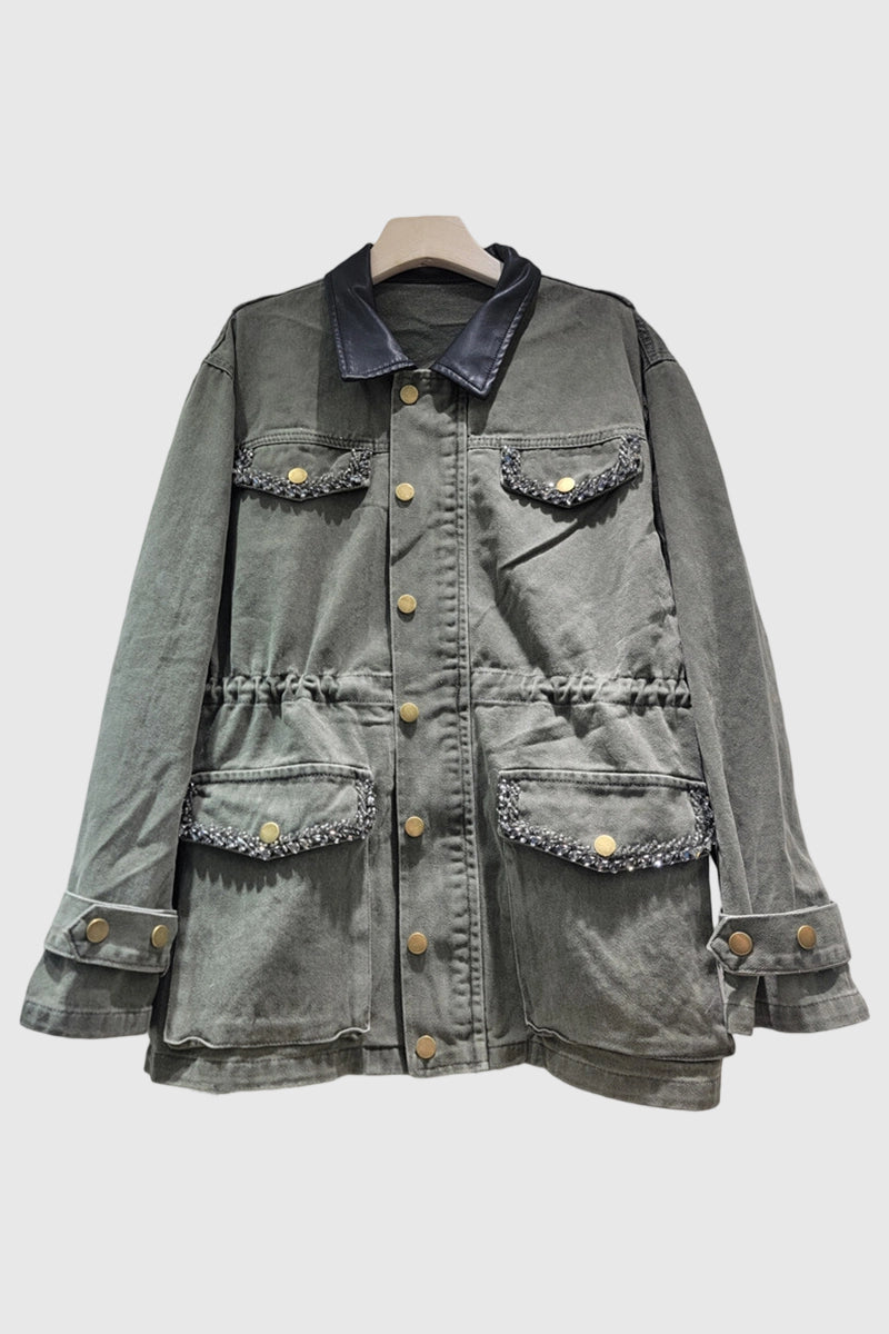 Classic Button-Up Utility Jacket