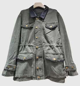 Classic Button-Up Utility Jacket