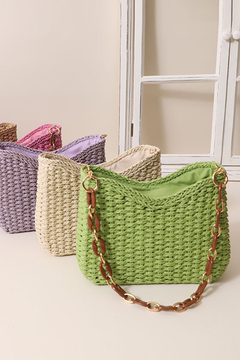 Chic Woven Chain Shoulder Bag