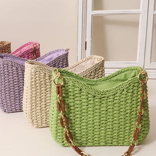 Chic Woven Chain Shoulder Bag