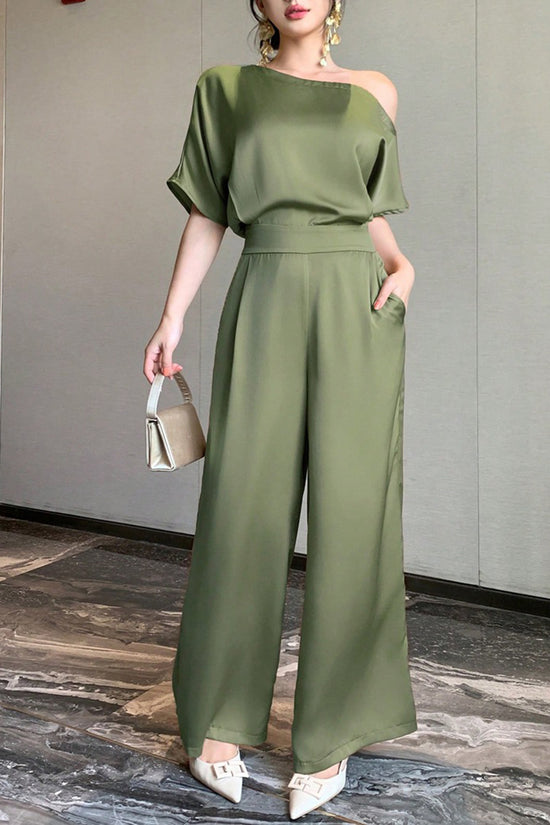 Off-Shoulder Elegant Jumpsuit