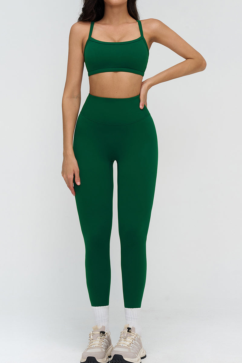 Sleek Sleeveless Activewear Set