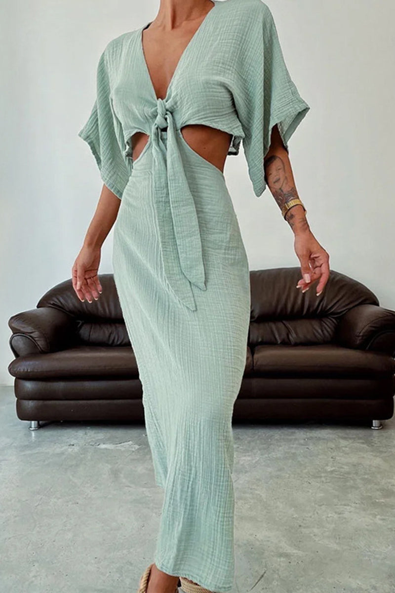 Chic Cut-Out Maxi Dress