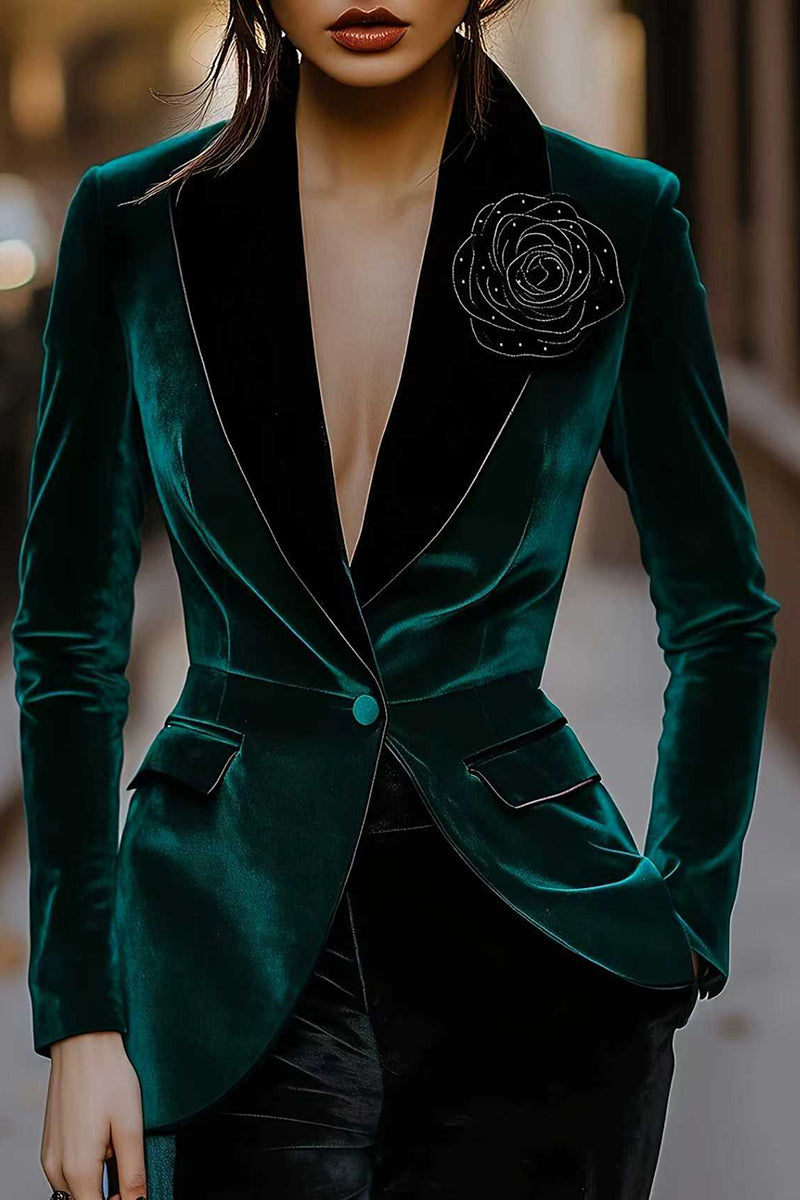 Floral Embellished Tailored Blazer