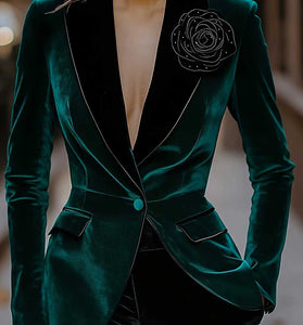 Floral Embellished Tailored Blazer