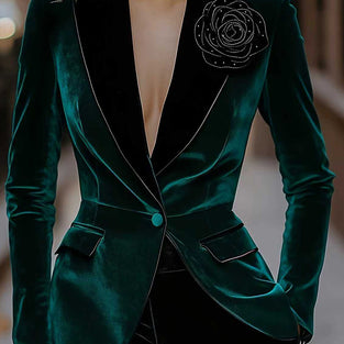 Floral Embellished Tailored Blazer