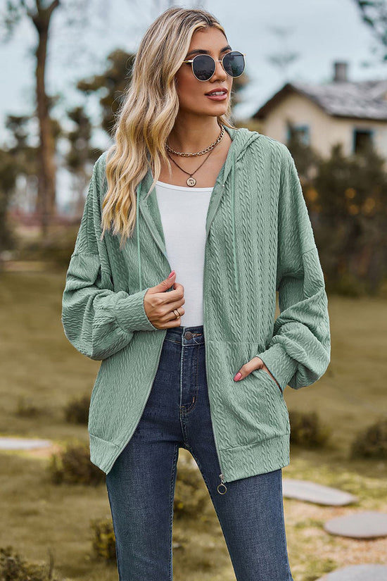 Cozy Hooded Zip-Up Sweatshirt
