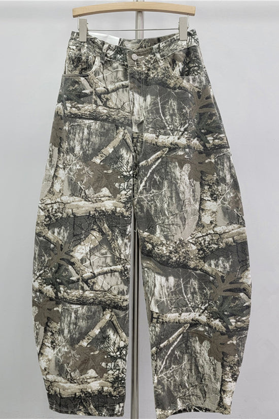 Camouflage Pattern Casual Pants