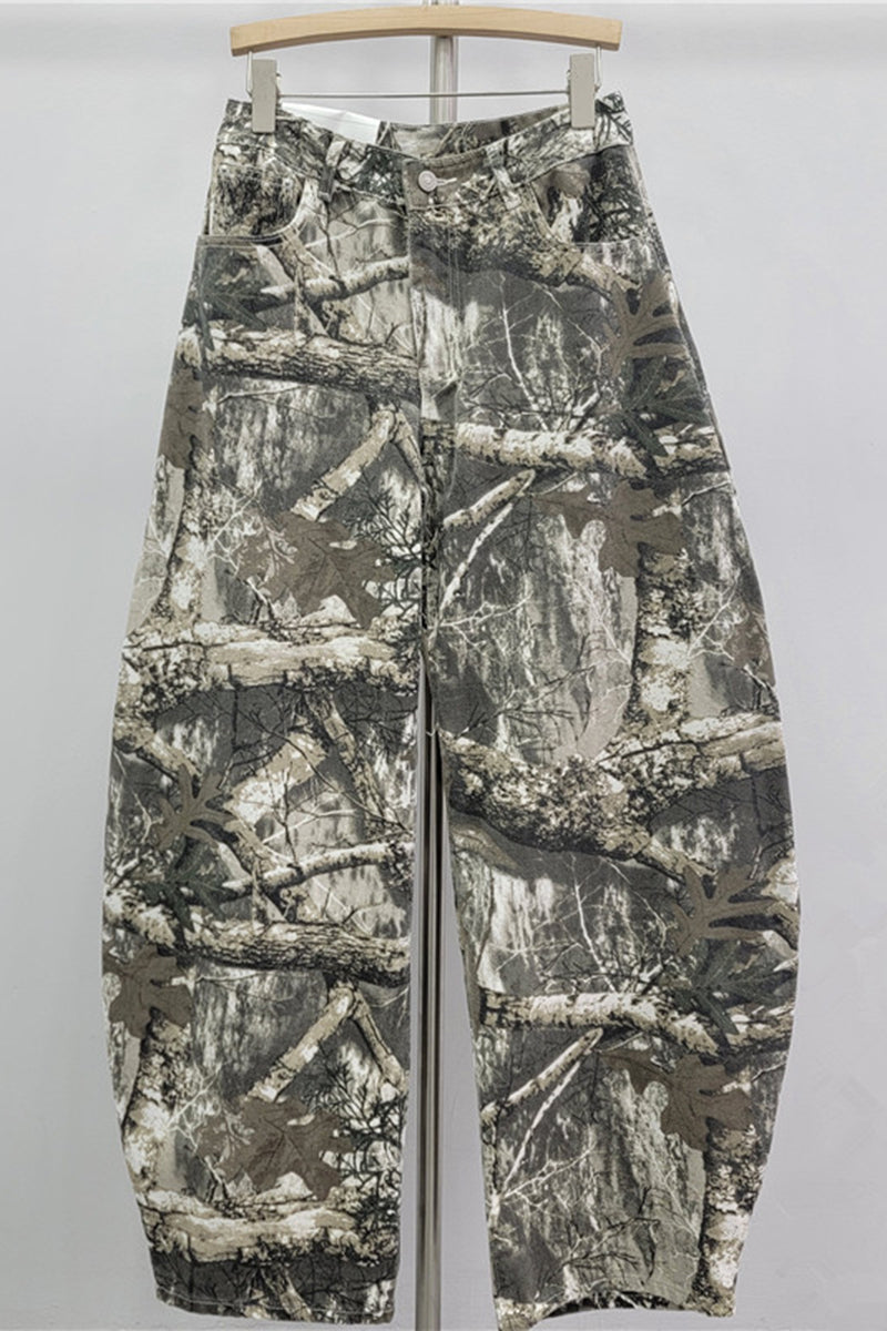 Camouflage Pattern Casual Pants