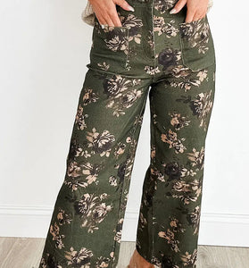 Floral Straight Leg Jeans