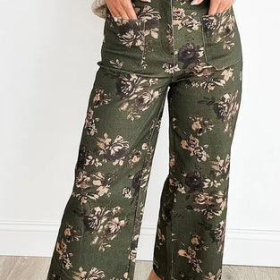 Floral Straight Leg Jeans