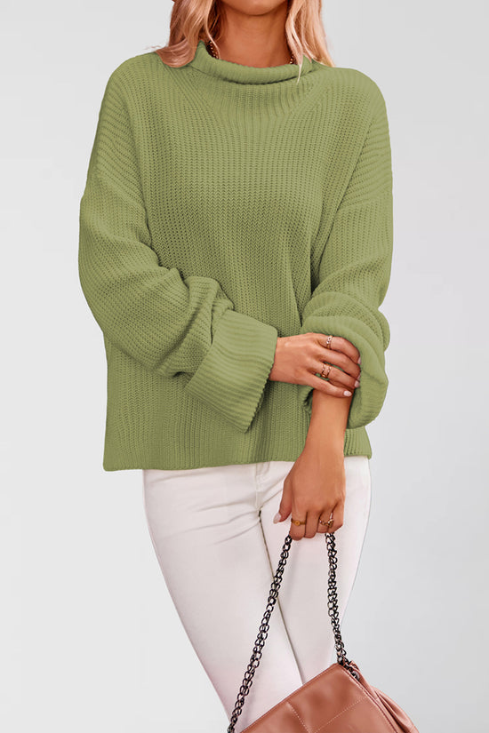 Flared Sleeve Pullover Knit Top