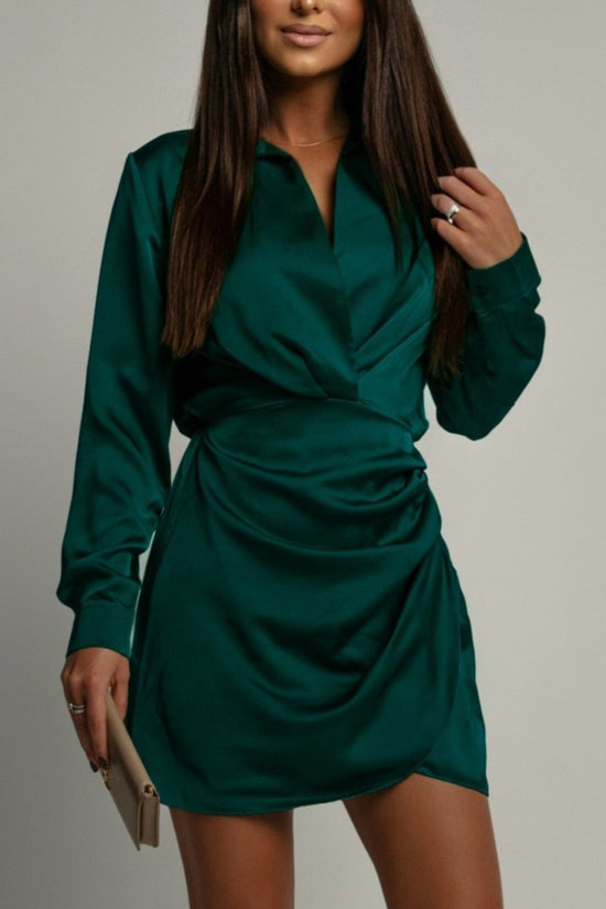 Chic Long Sleeve Bodycon Mini Dress