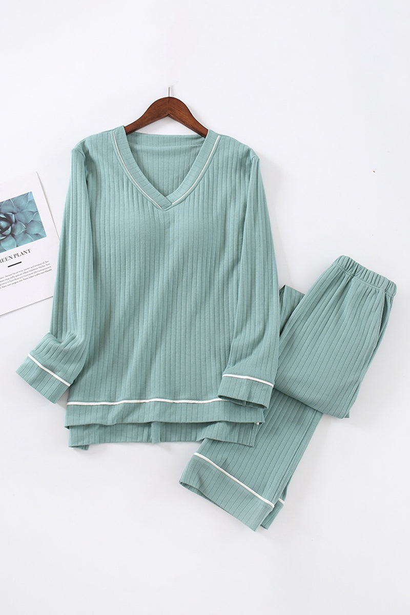 Cozy V-Neck Pajama Set
