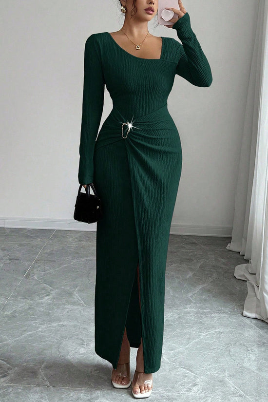Elegant Long Sleeve Bodycon Casual Dress