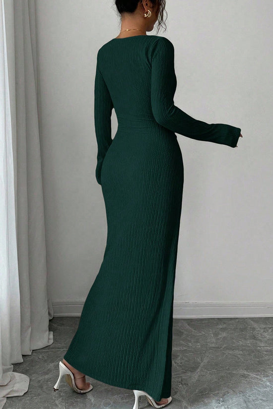 Elegant Long Sleeve Bodycon Casual Dress