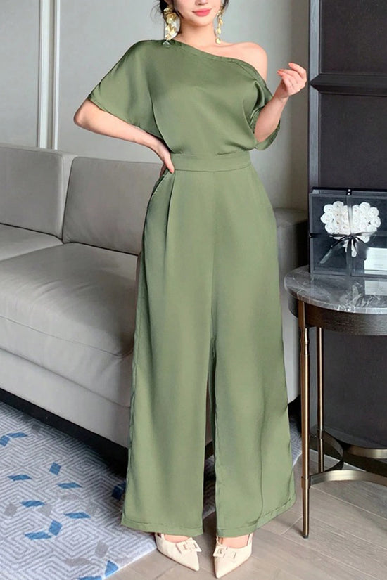 Off-Shoulder Elegant Jumpsuit