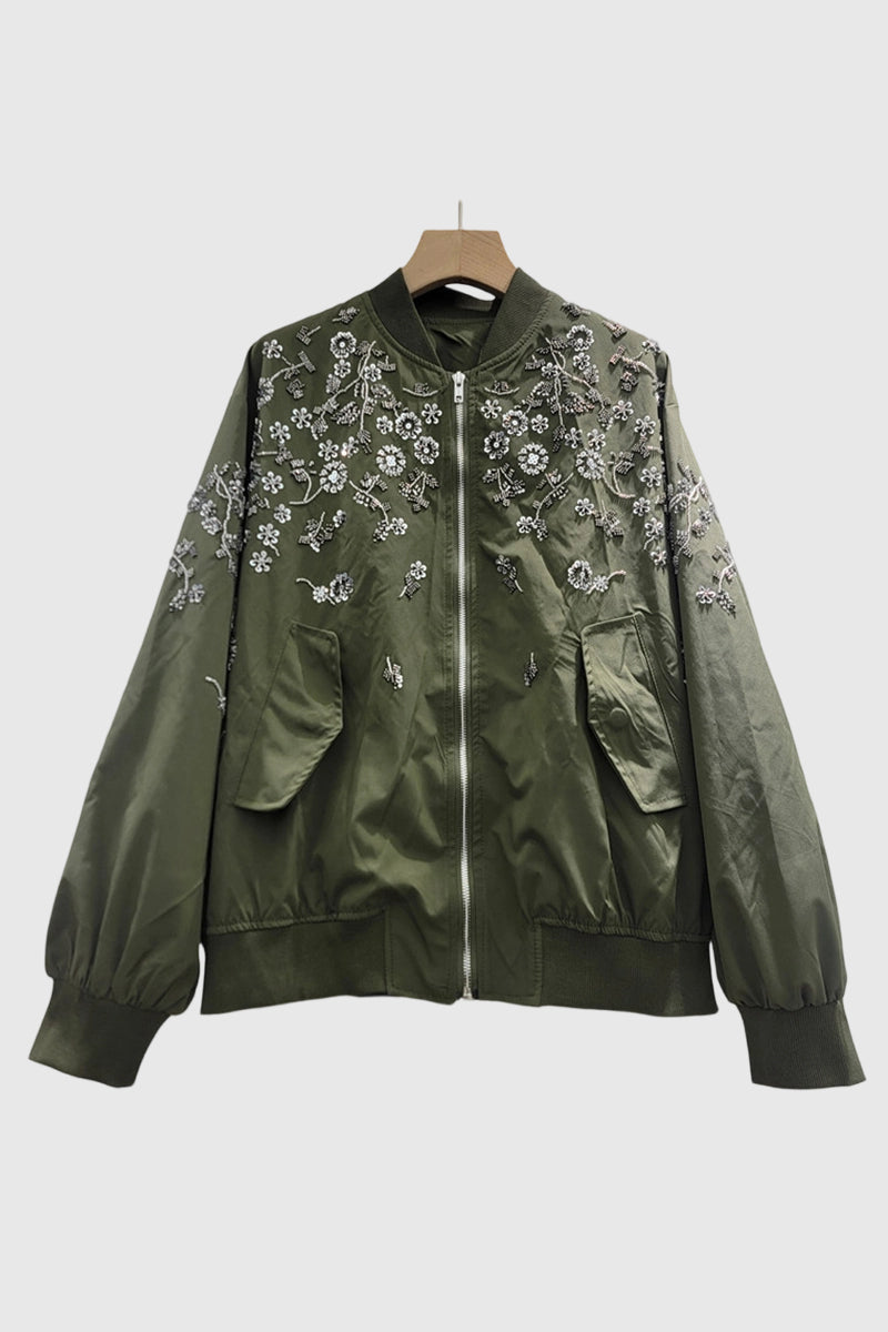Floral Bomber Jacket