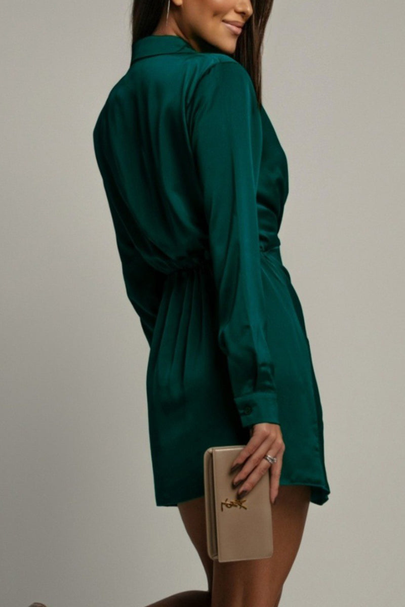 Chic Long Sleeve Bodycon Mini Dress