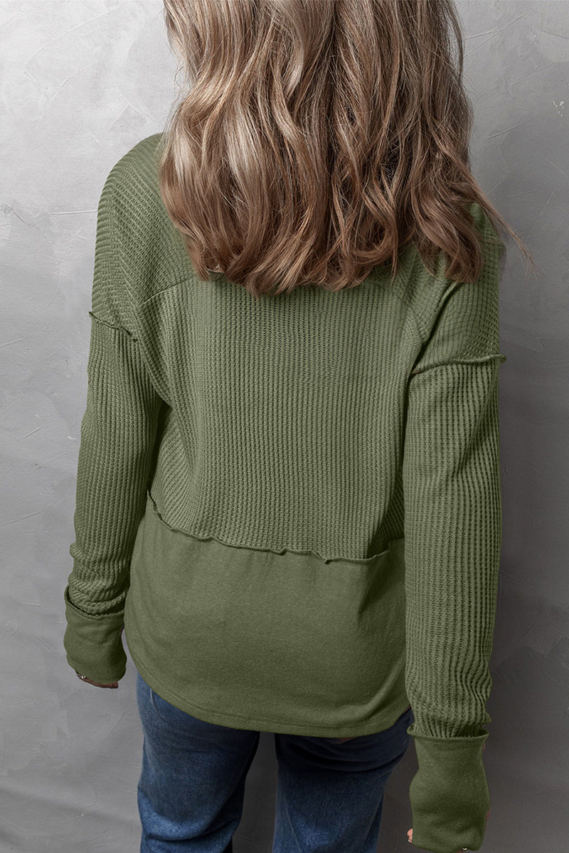 Relaxed Fit V-Neck Sweatshirt